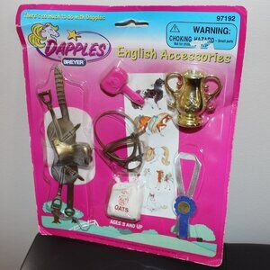 3/$77❤️vintage 1997 Breyer Dapples English Accessories Saddle Halter Horse Tack